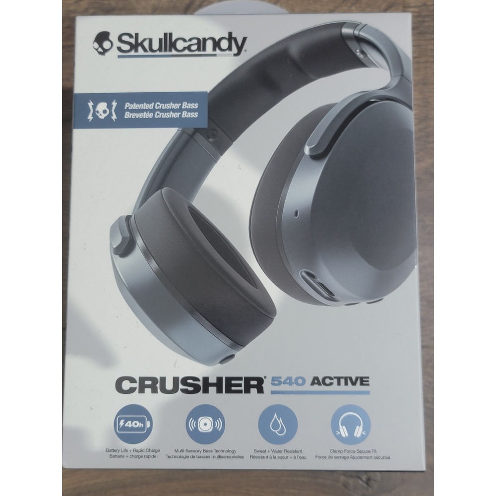 Skullcandy Crusher S4O Active Wireless Over-Ear Headphones Chill Grey S6EVW-T992